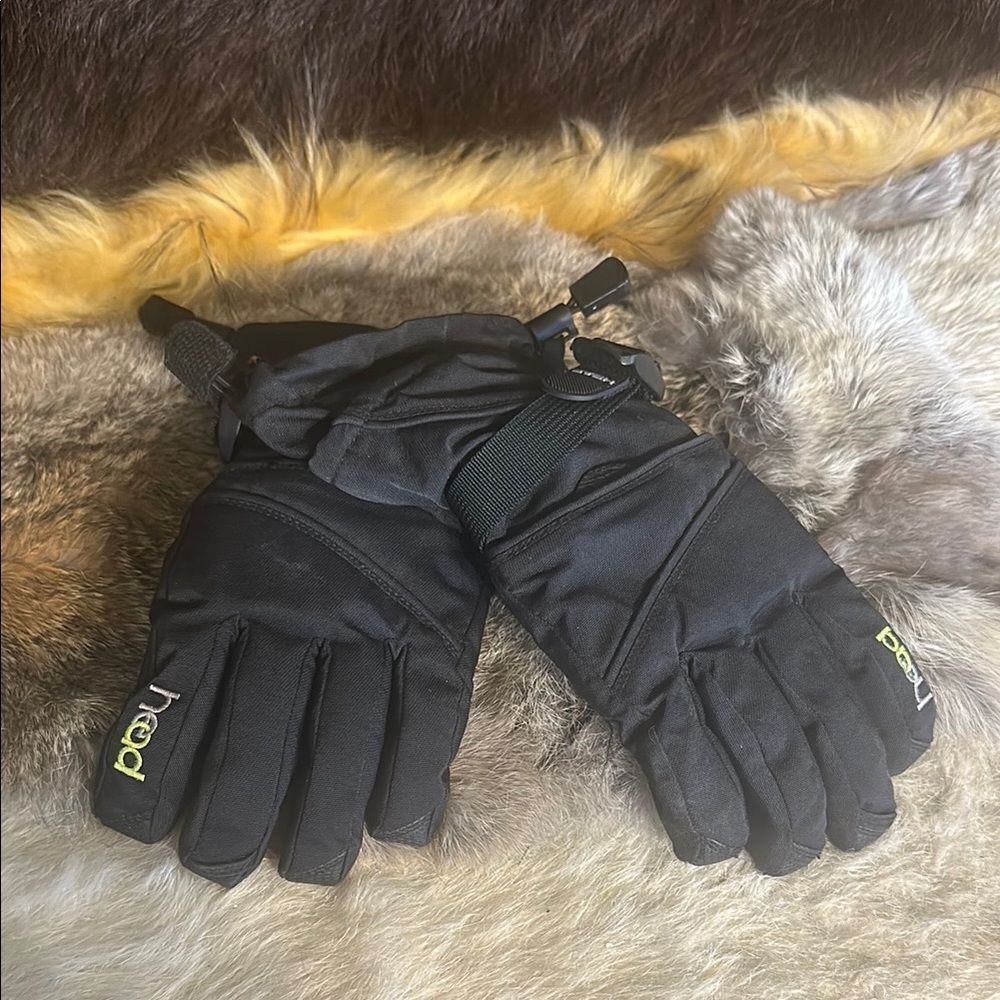 Head Black and Yellow Outdoor GlovesM (5175)